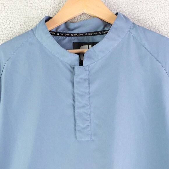 FootJoy Windbreaker Mens Extra Large Light Blue Lightweight Blue Pockets Golf - Picture 2 of 10